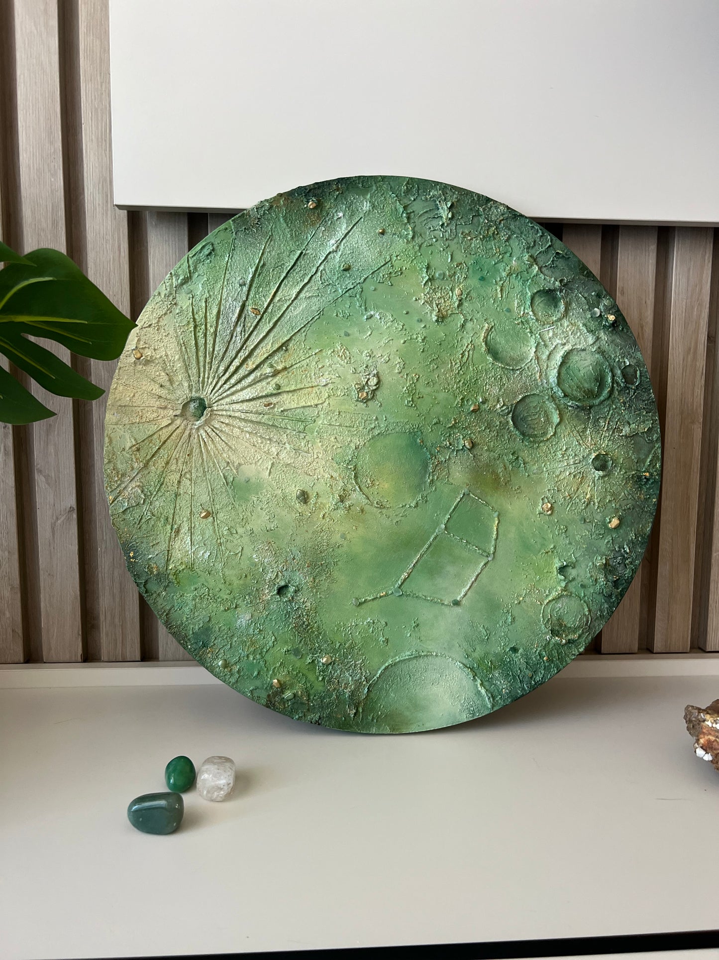 Small Moon with Crystals