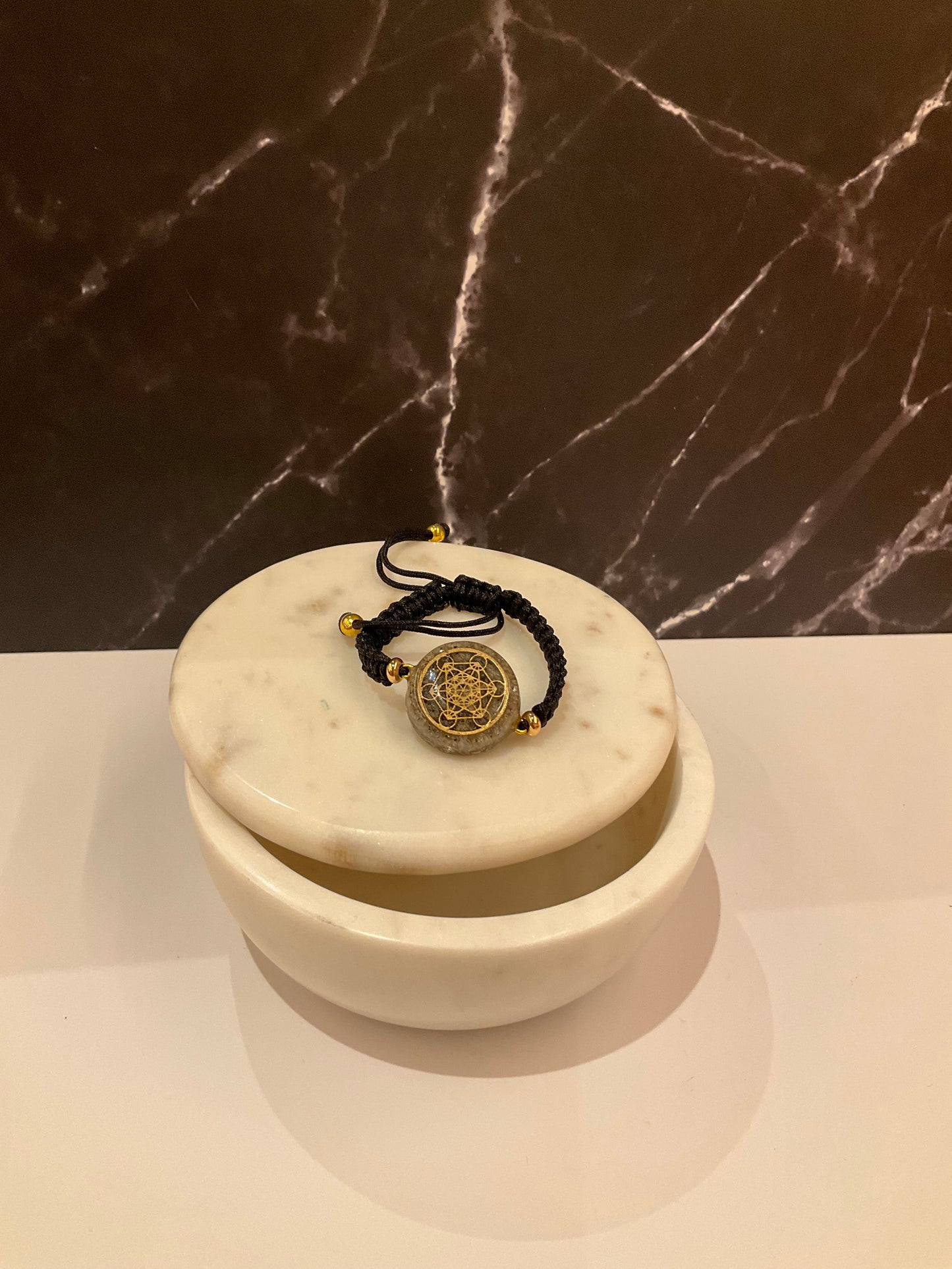Medium Orgonite Bracelet "Metatron Cube"
