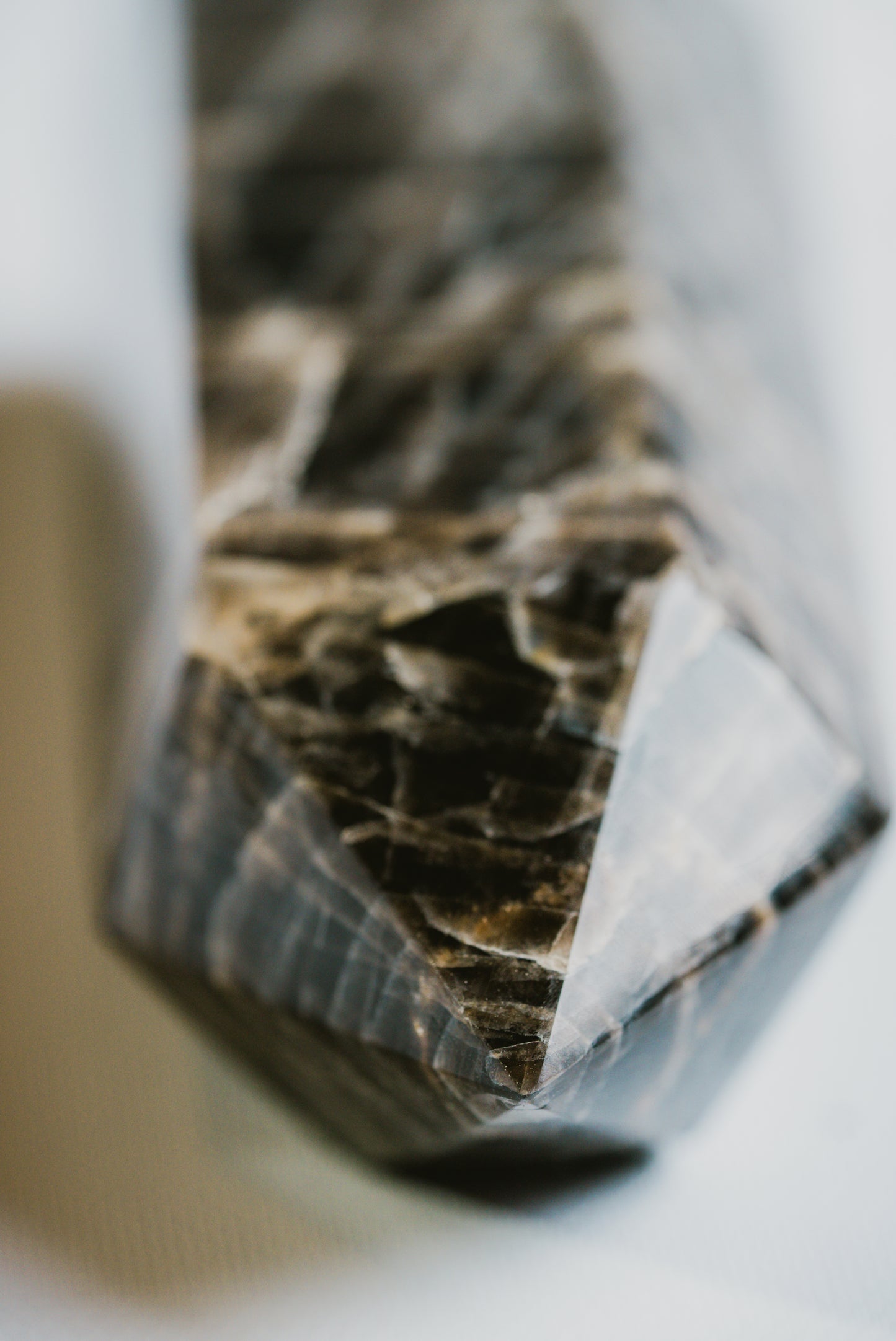 Black Tourmaline Tower – Decorative Black Tourmaline Tower for Protection and Grounding Energy