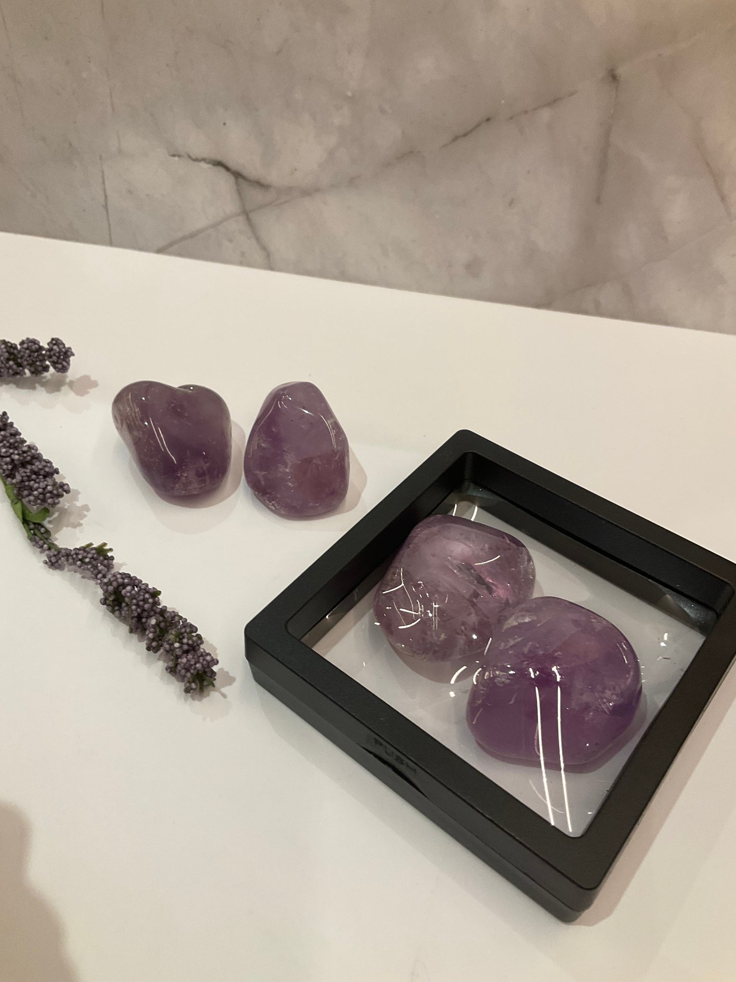 Tumbled Gemmy Amethyst Crystals