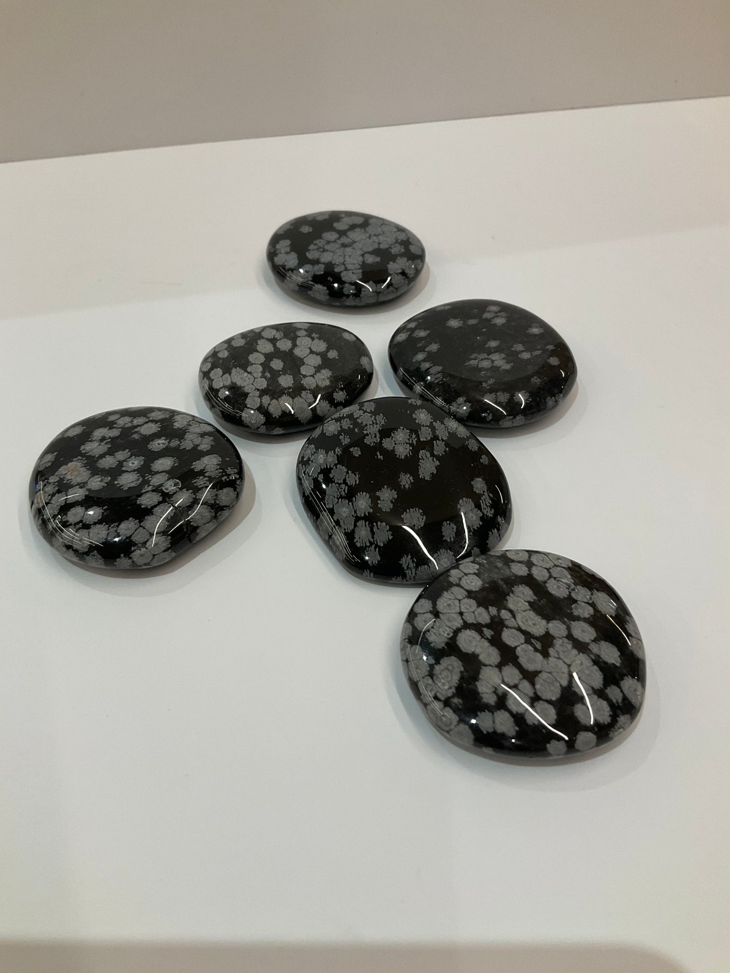 Snowflake Obsidian Disc