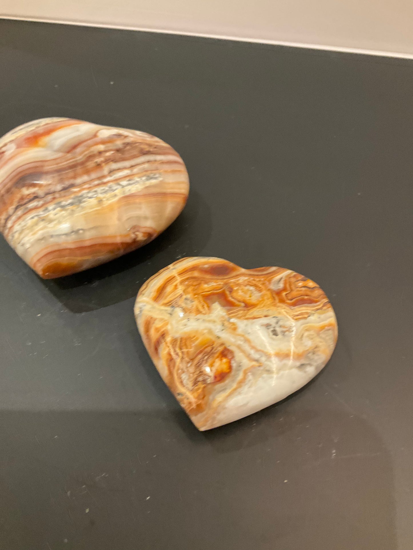 Mexican Onyx Puffy Heart