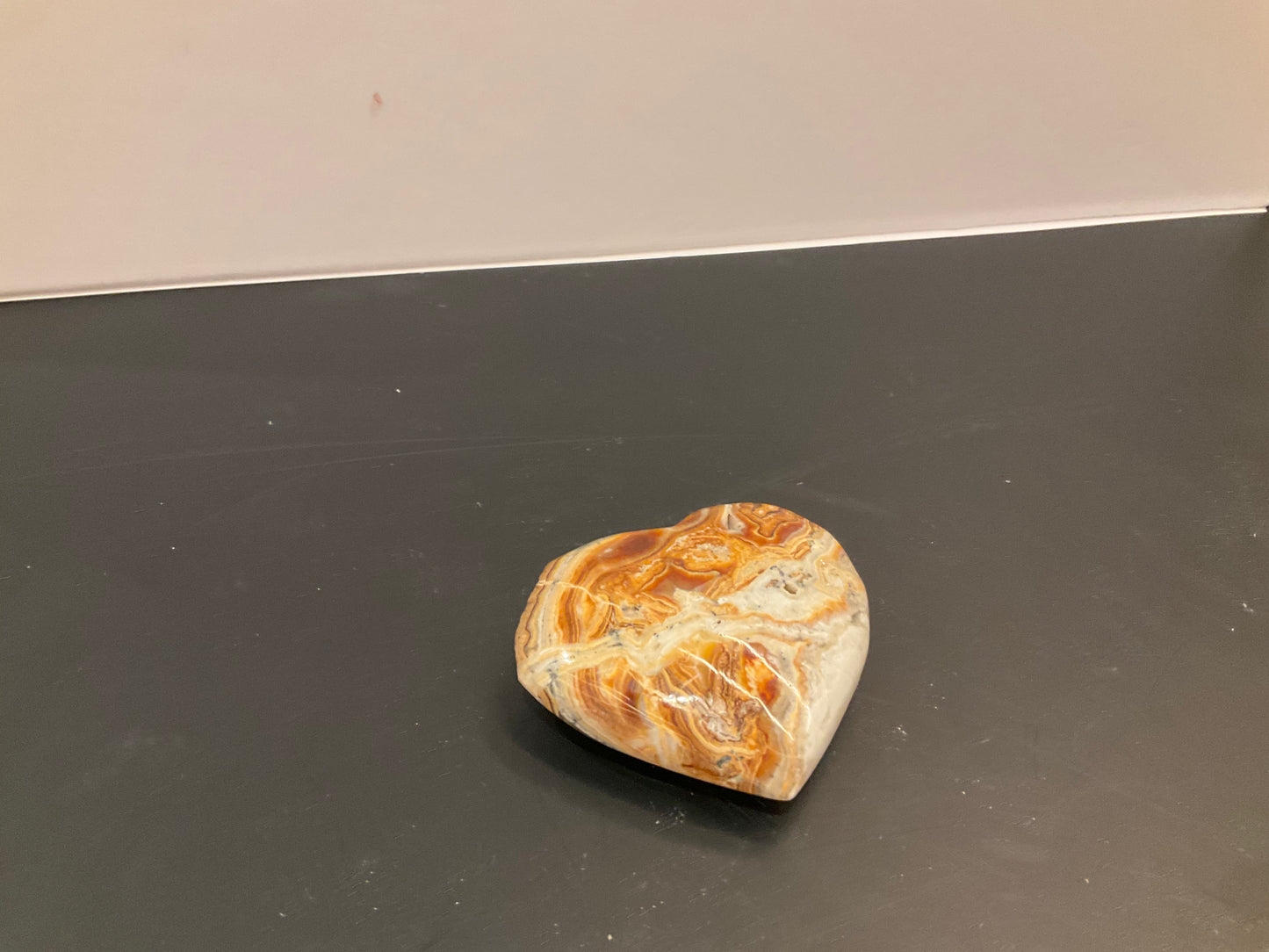 Mexican Onyx Puffy Heart