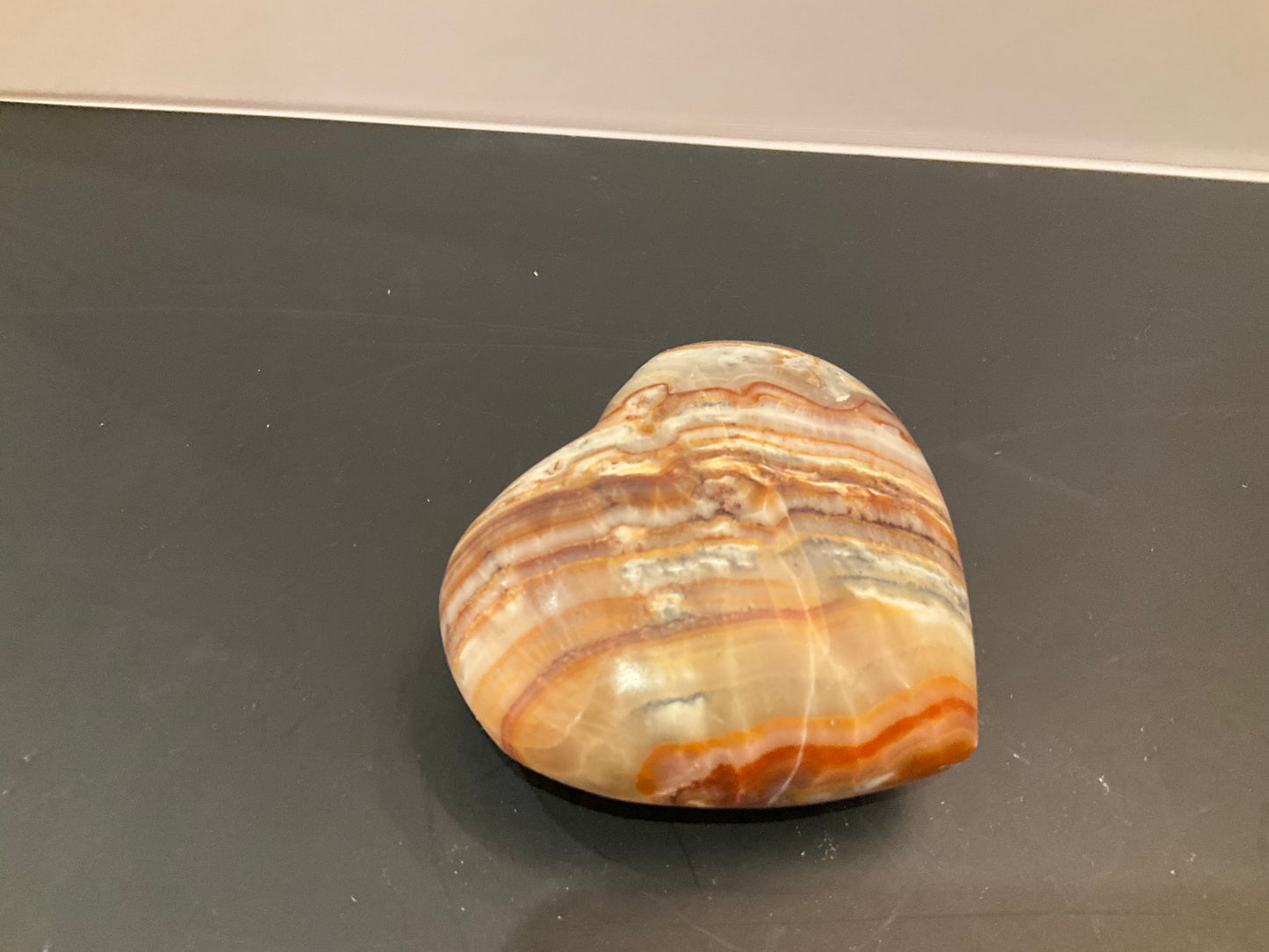Mexican Onyx Puffy Heart