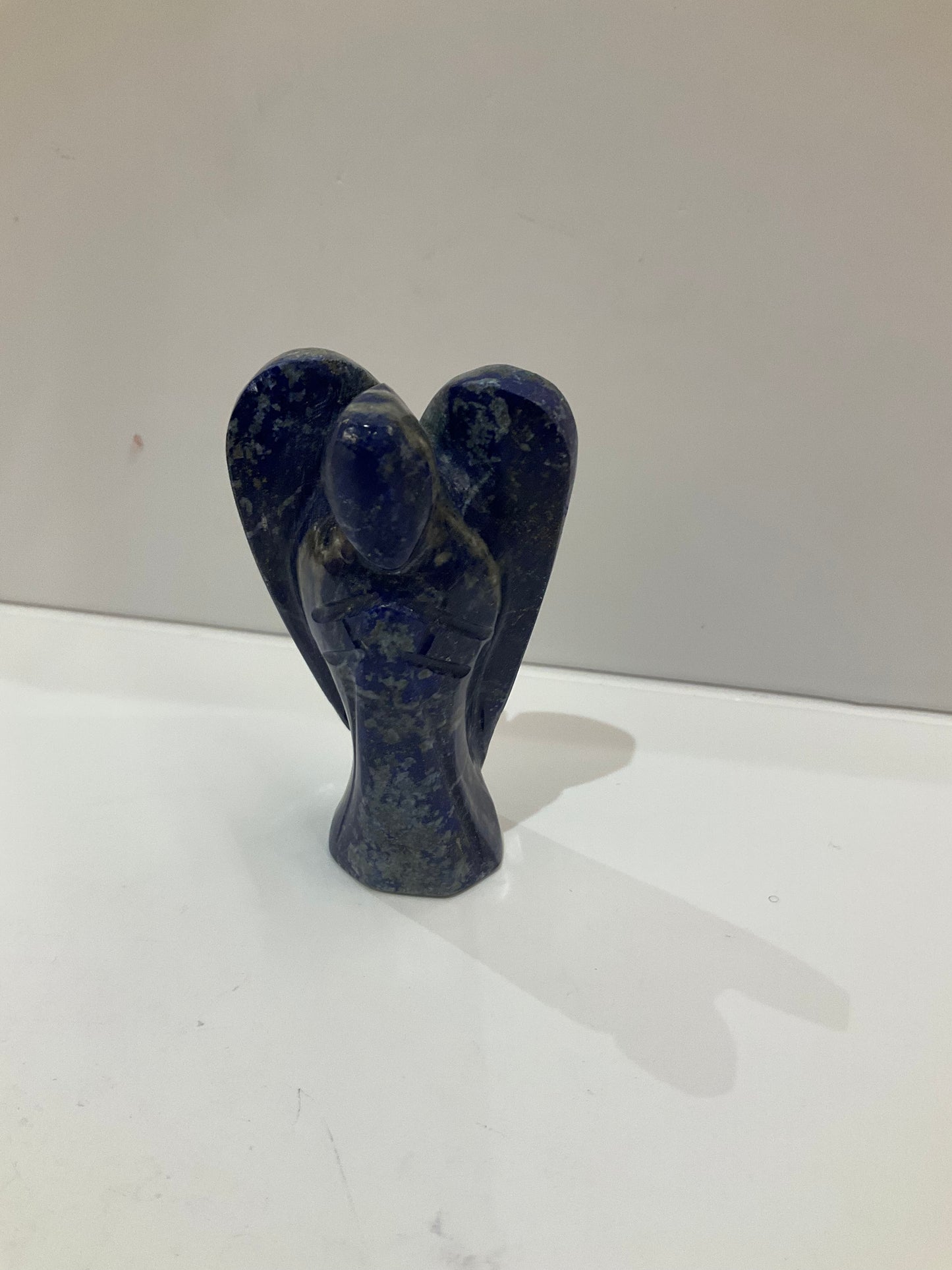 Carved Crystal Angel – Lapis Lazuli & Jade