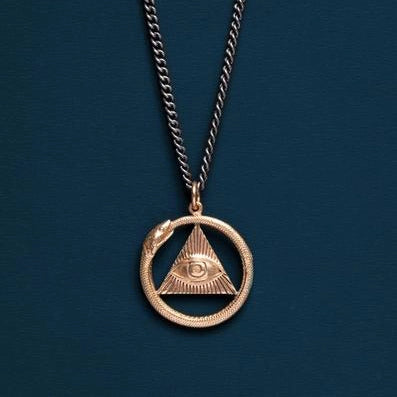 Protective-Symbol-Pendant-in-Bronze-with-Sterling-Silver-Chain