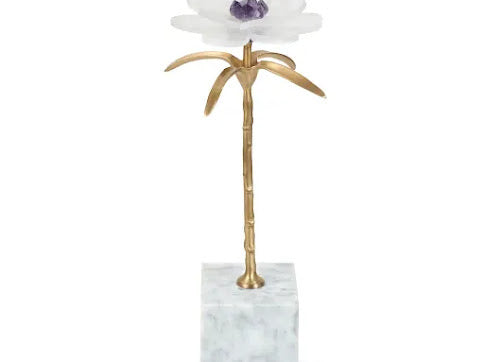 Sculpture-with-Marble-Base-and-Selenite-Stem