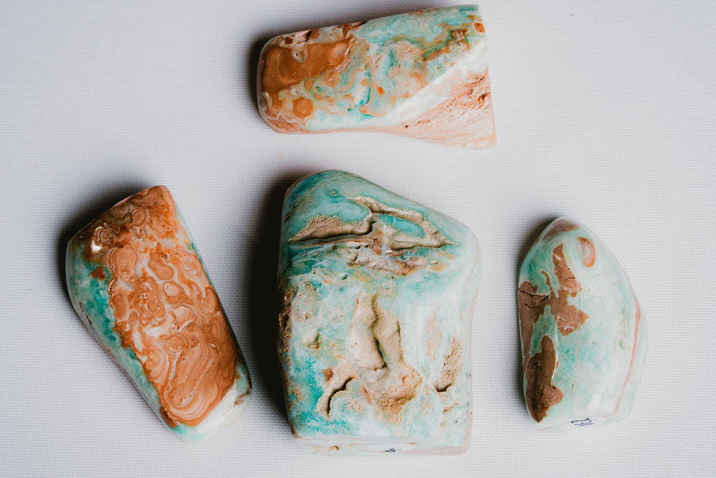 Blue Aragonite Free Form – Decorative Blue Aragonite for Serenity and Emotional Clarity