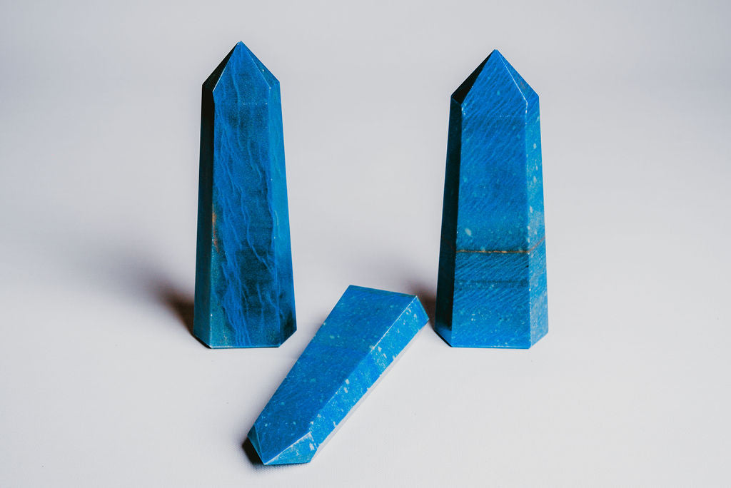 Blue Aventurine Crystal Tower – Clarity, Peace, and Sophisticated Presence