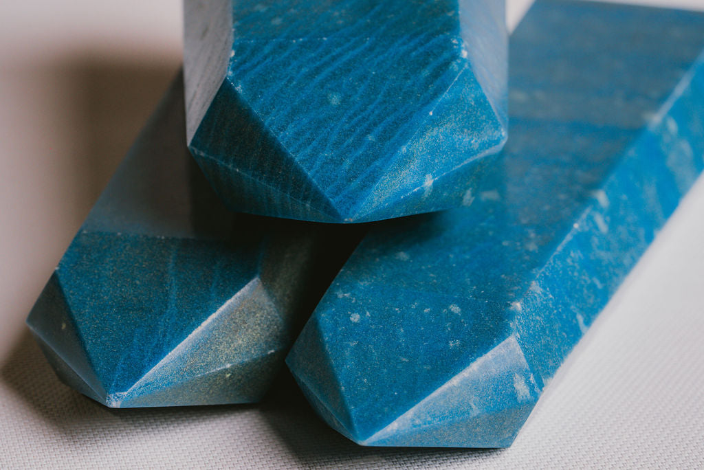 Blue Aventurine Crystal Tower – Clarity, Peace, and Sophisticated Presence