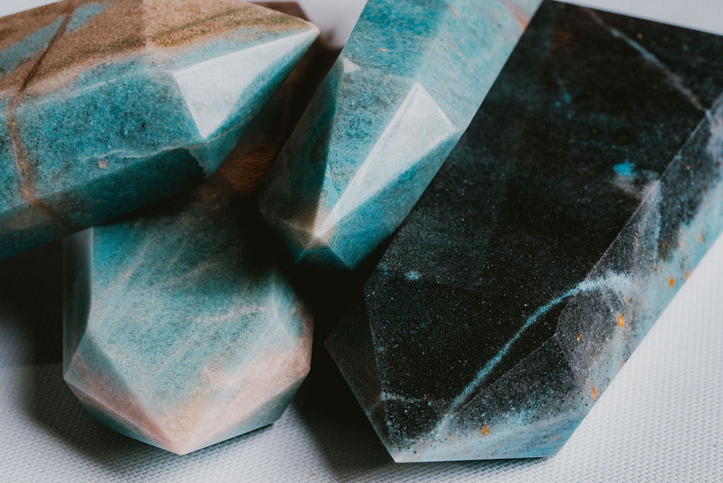 Blue Trolleite Tower – Rare Mineral for Calm, Focus, and Inner Connection