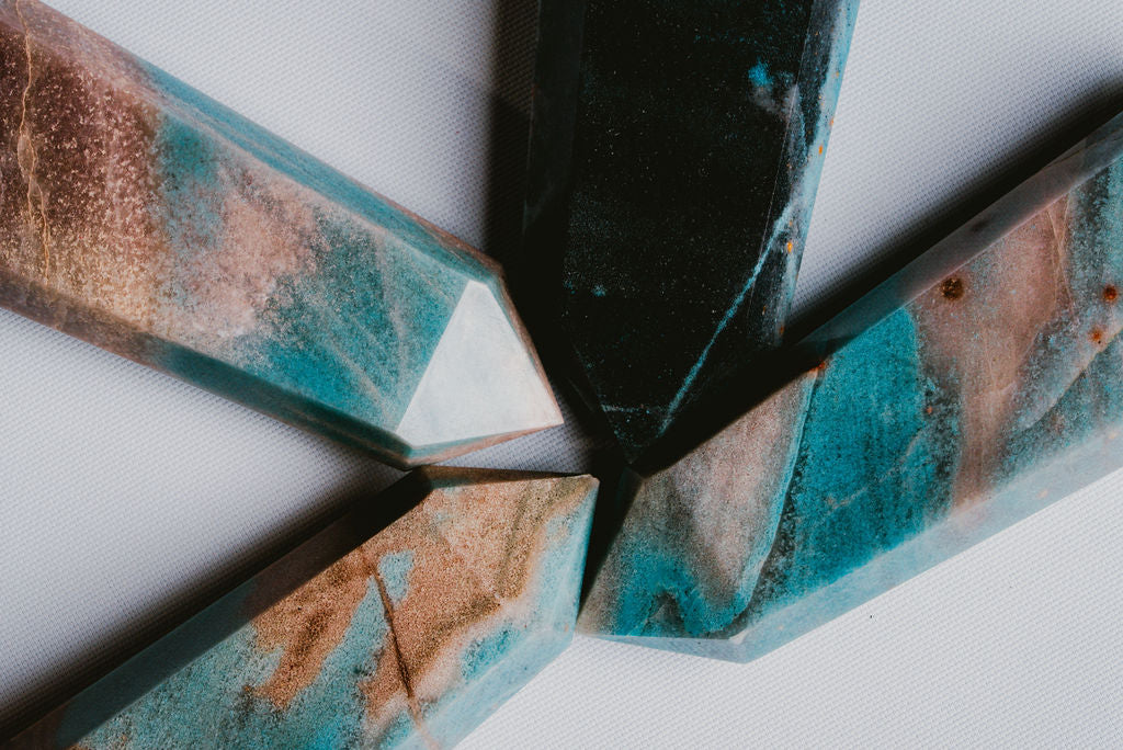 Blue Trolleite Tower – Rare Mineral for Calm, Focus, and Inner Connection