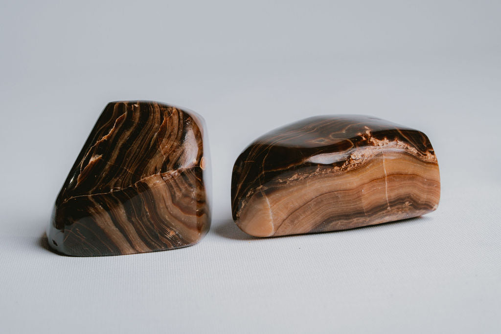 Chocolate Calcite Free Form – Decorative Chocolate Calcite for Stability and Warm Energy