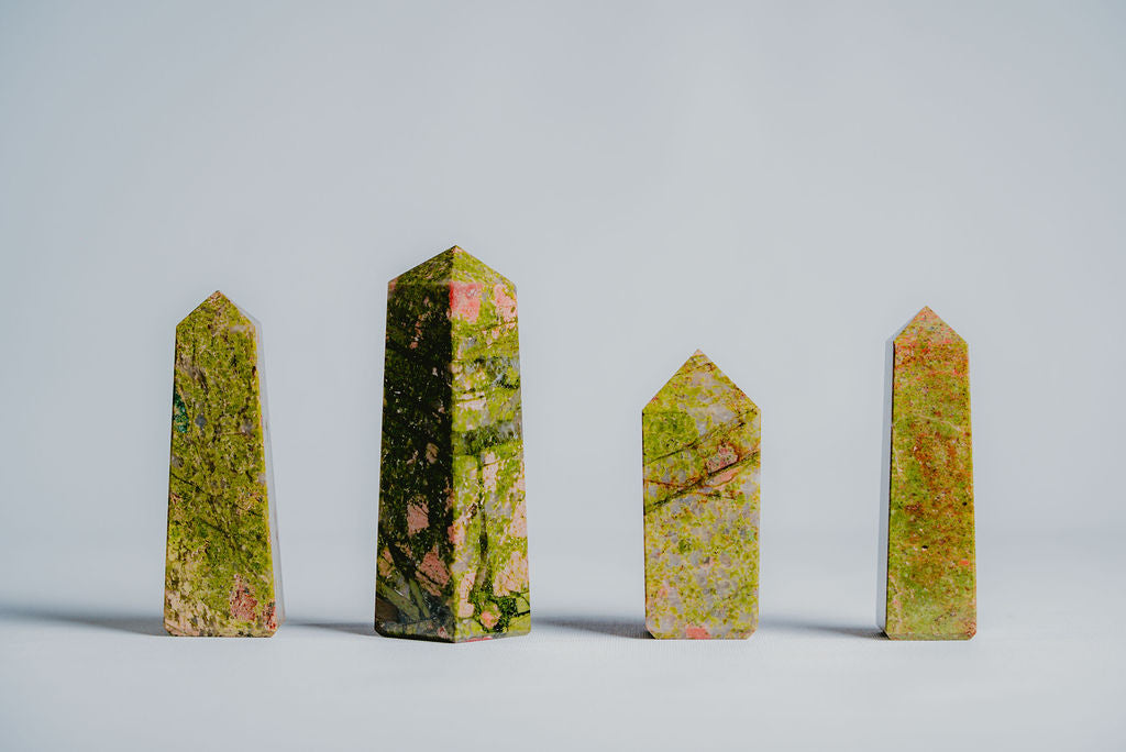 Grass Jasper Tower – Decorative Green Jasper Tower for Grounding, Stability, and Natural Energy