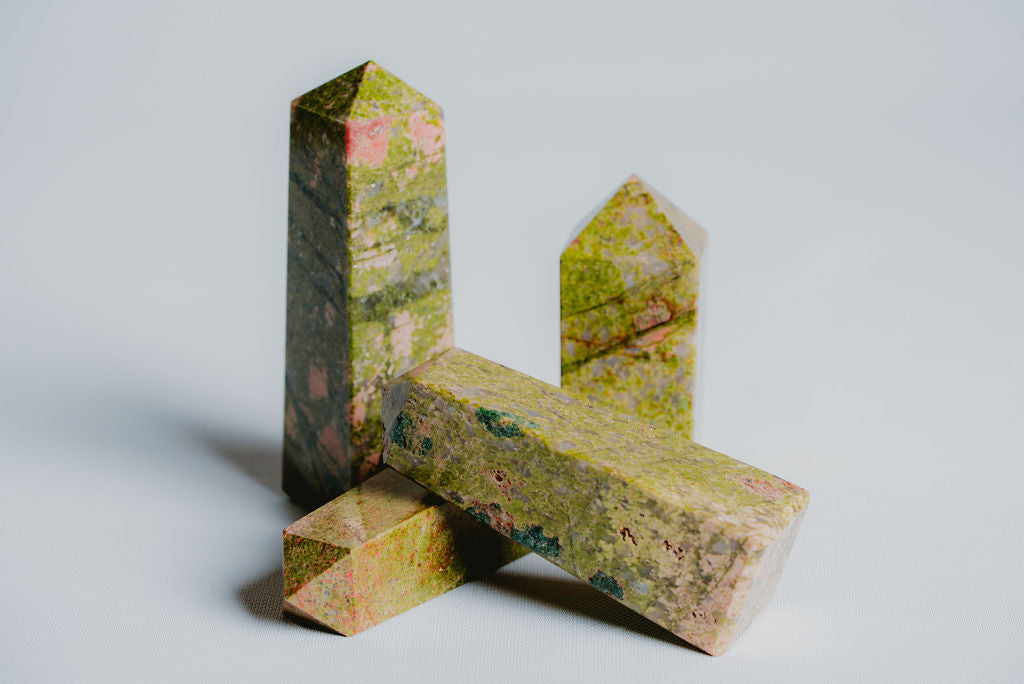 Grass Jasper Tower – Decorative Green Jasper Tower for Grounding, Stability, and Natural Energy