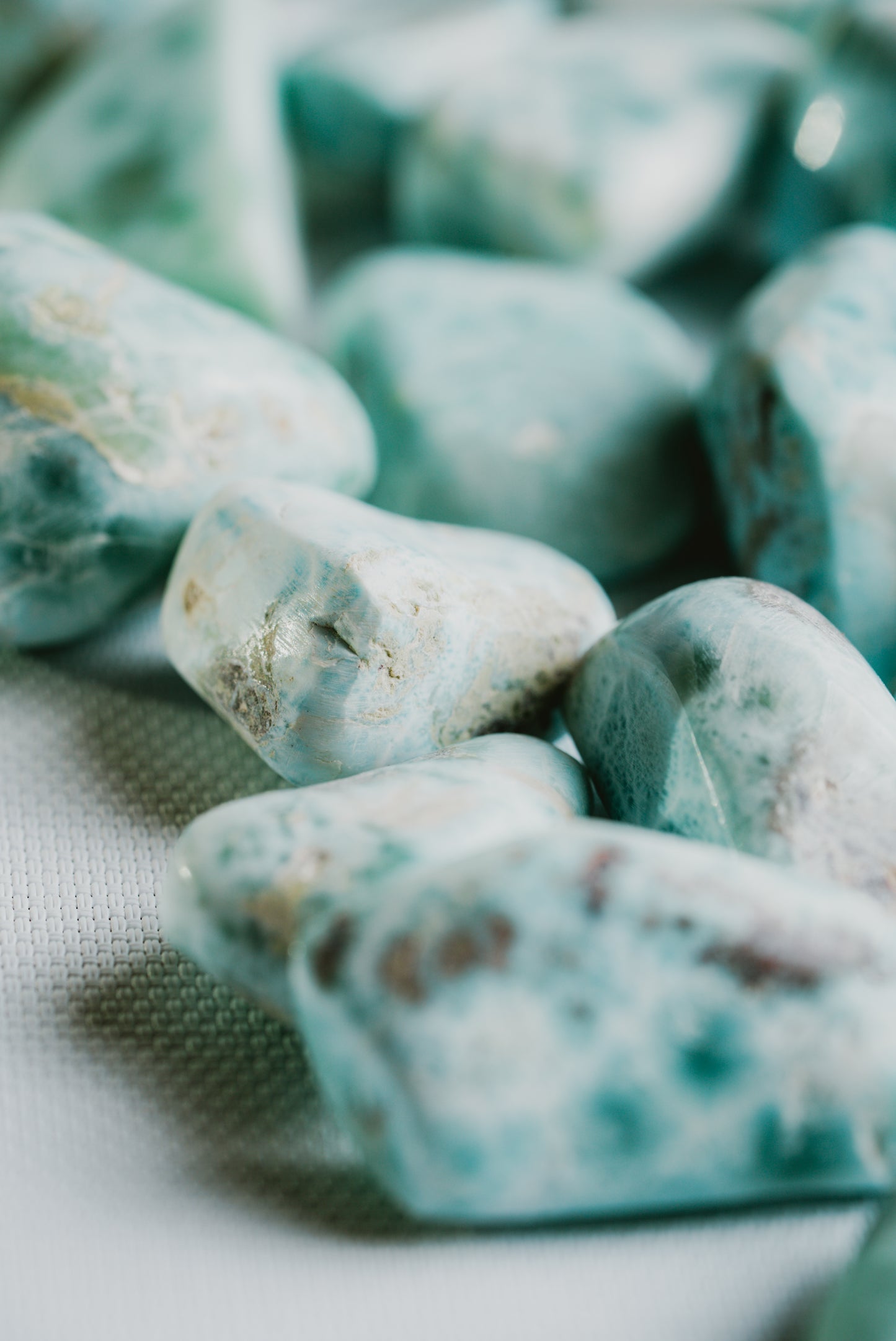 Larimar Pocket Crystal – Caribbean Stone for Calm, Expression, and Emotional Connection