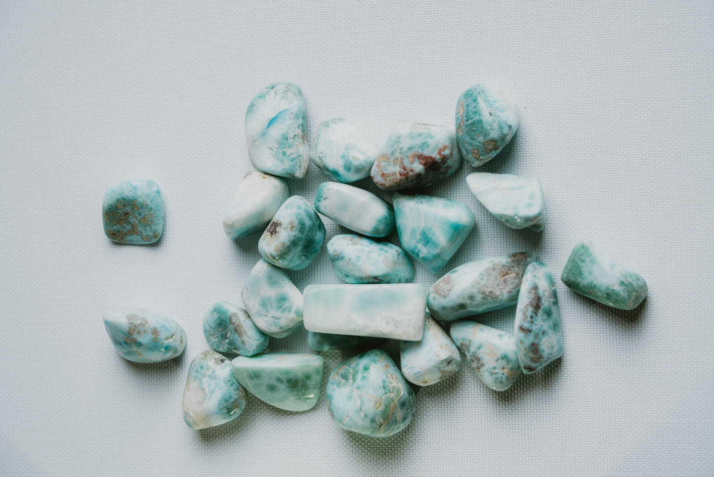 Larimar Pocket Crystal – Caribbean Stone for Calm, Expression, and Emotional Connection