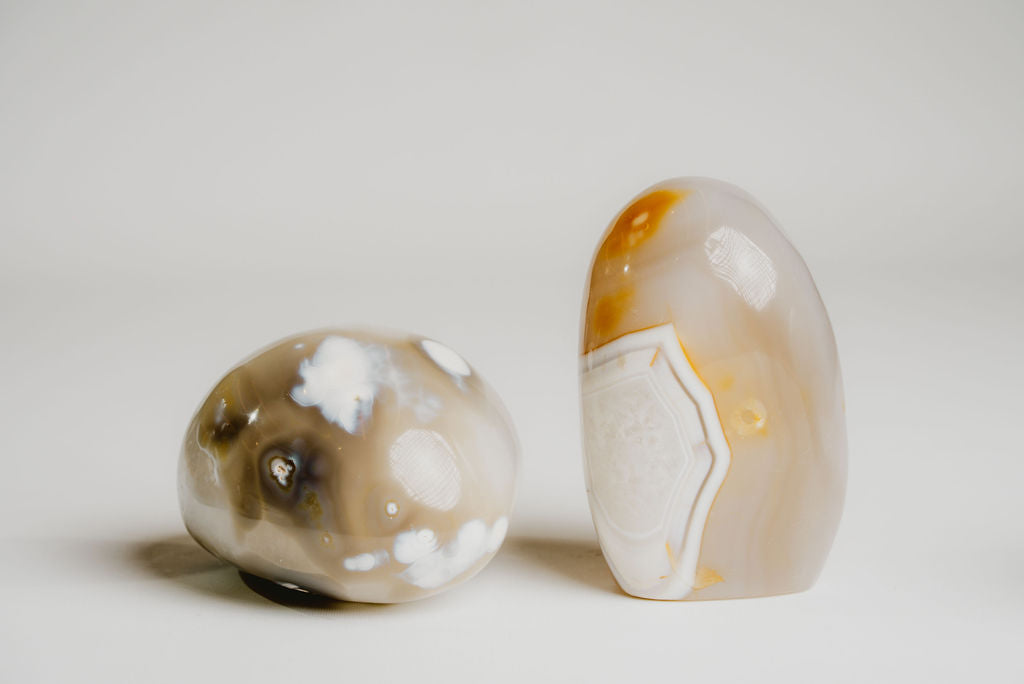 Orca Agate Free Form – Decorative Orca Agate Stone for Emotional Strength and Grounding Energy