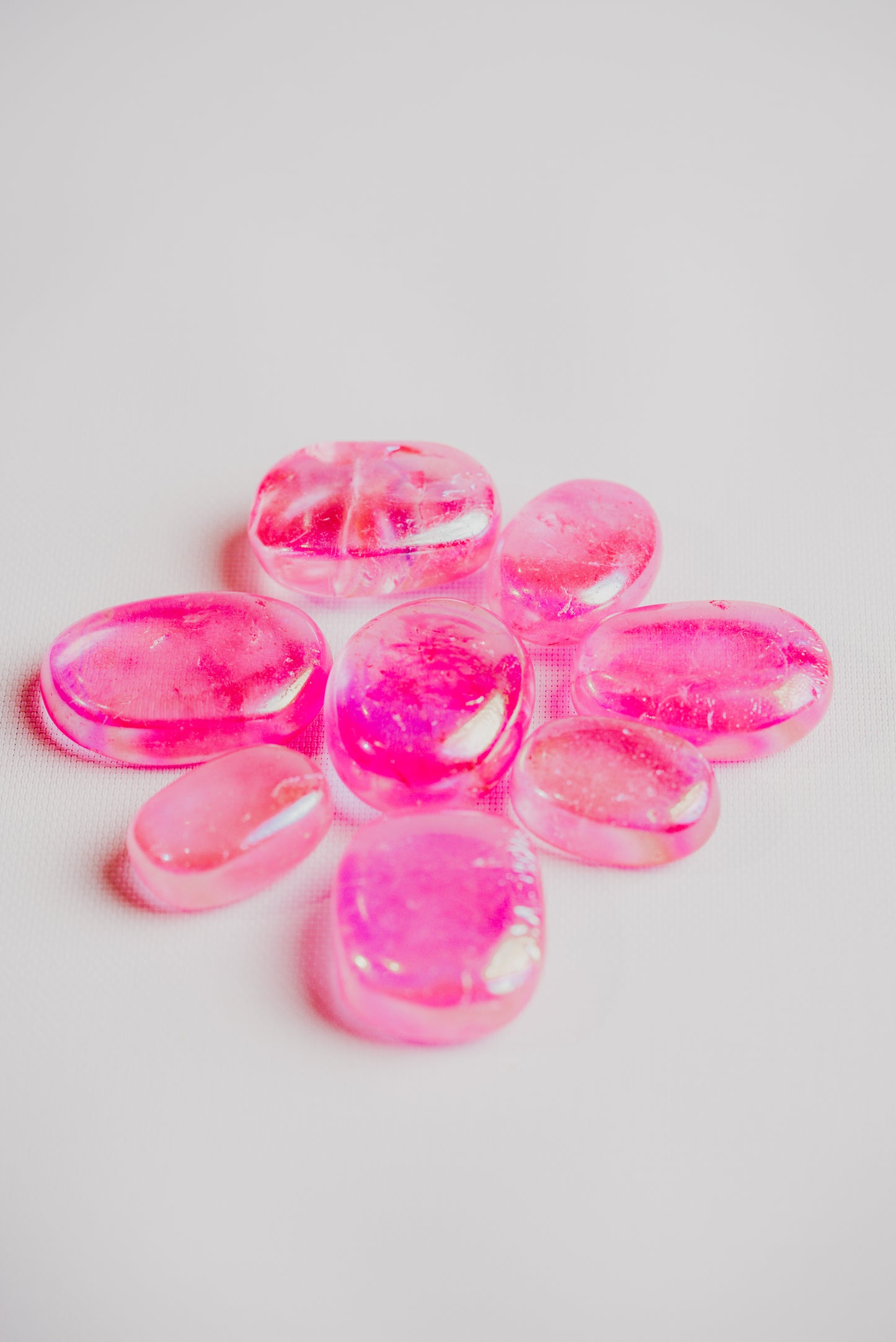 Pink Aura – Titanium Pink Pocket Crystal for Emotional Balance and Subtle Beauty