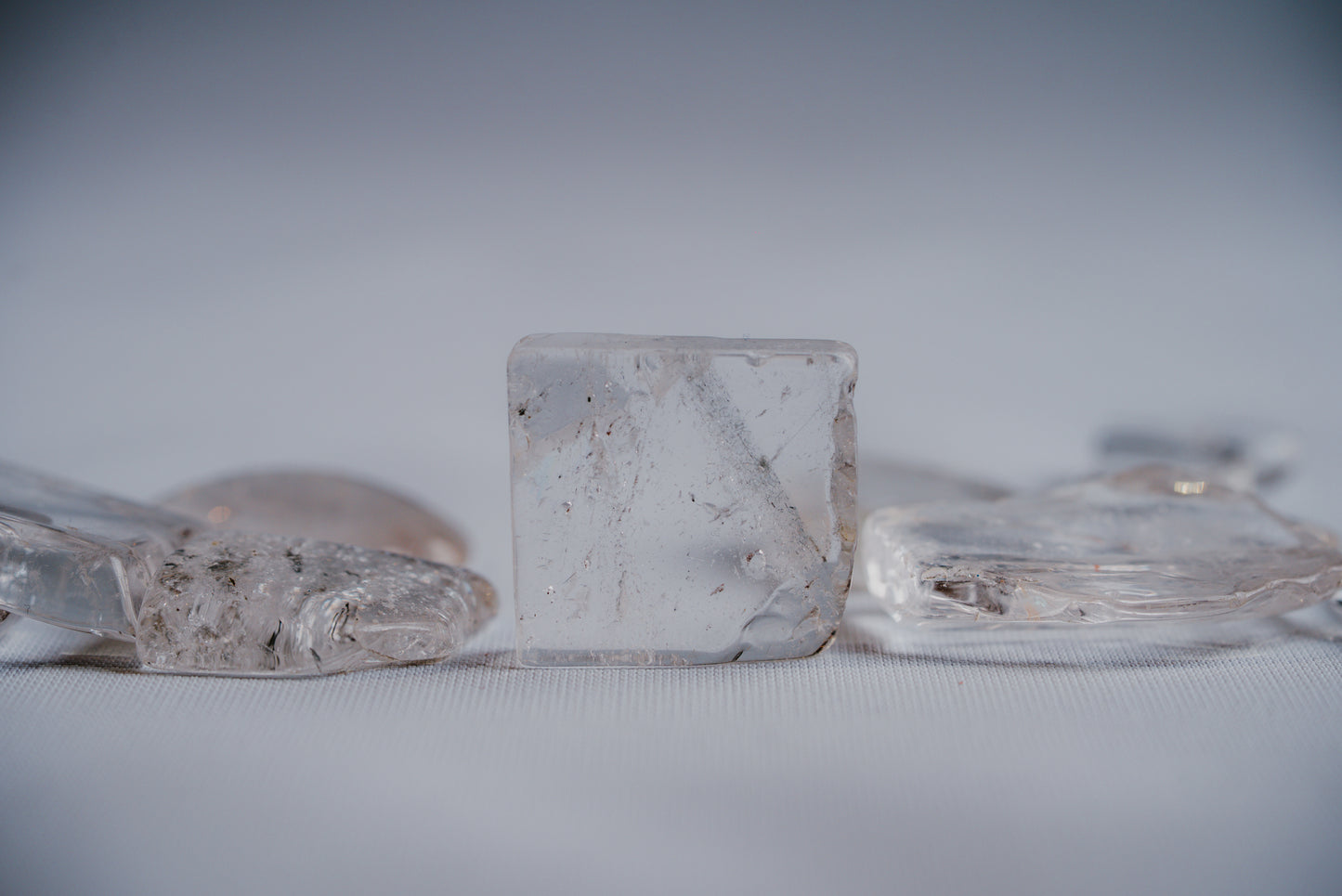 Polished Clear Quartz Pocket Crystal – Pure Energy for Clarity, Balance, and Daily Focus
