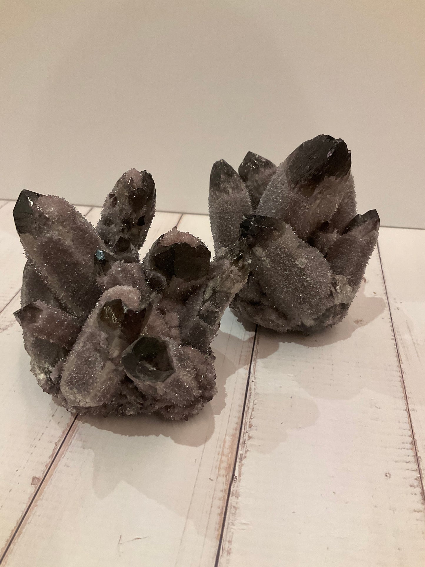 Purple Ghost Phantom Quartz Cluster – Clarity, Transformation, and Unique Style