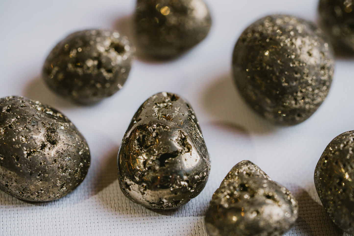 Pyrite Pocket Stone – Metallic Mineral for Protection, Abundance, and Inner Strength