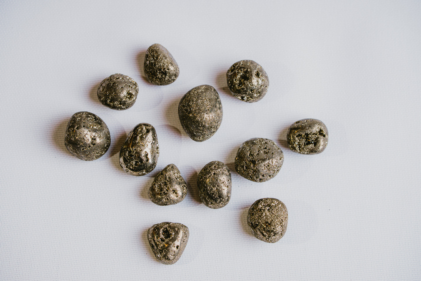 Pyrite Pocket Stone – Metallic Mineral for Protection, Abundance, and Inner Strength