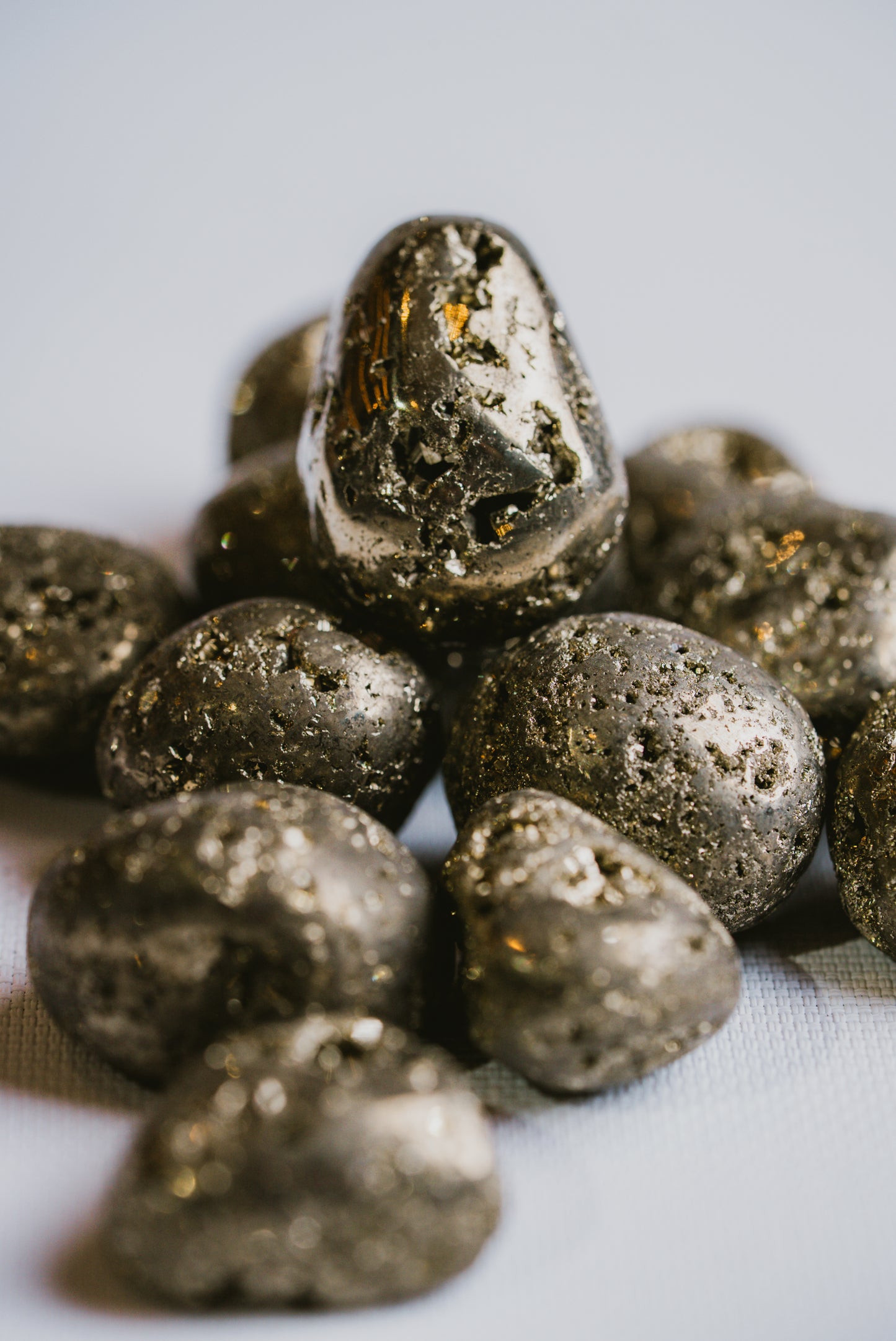 Pyrite Pocket Stone – Metallic Mineral for Protection, Abundance, and Inner Strength