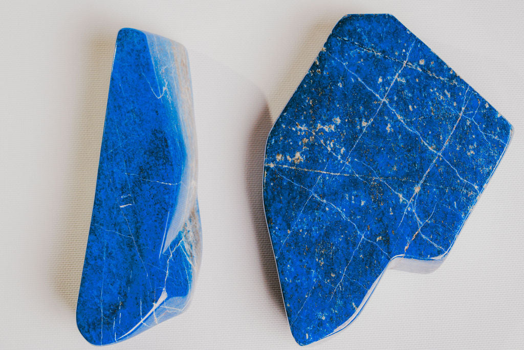 Self-Standing Lapis Lazuli Set – Decorative Lapis Lazuli Figures for Wisdom and Mental Clarity