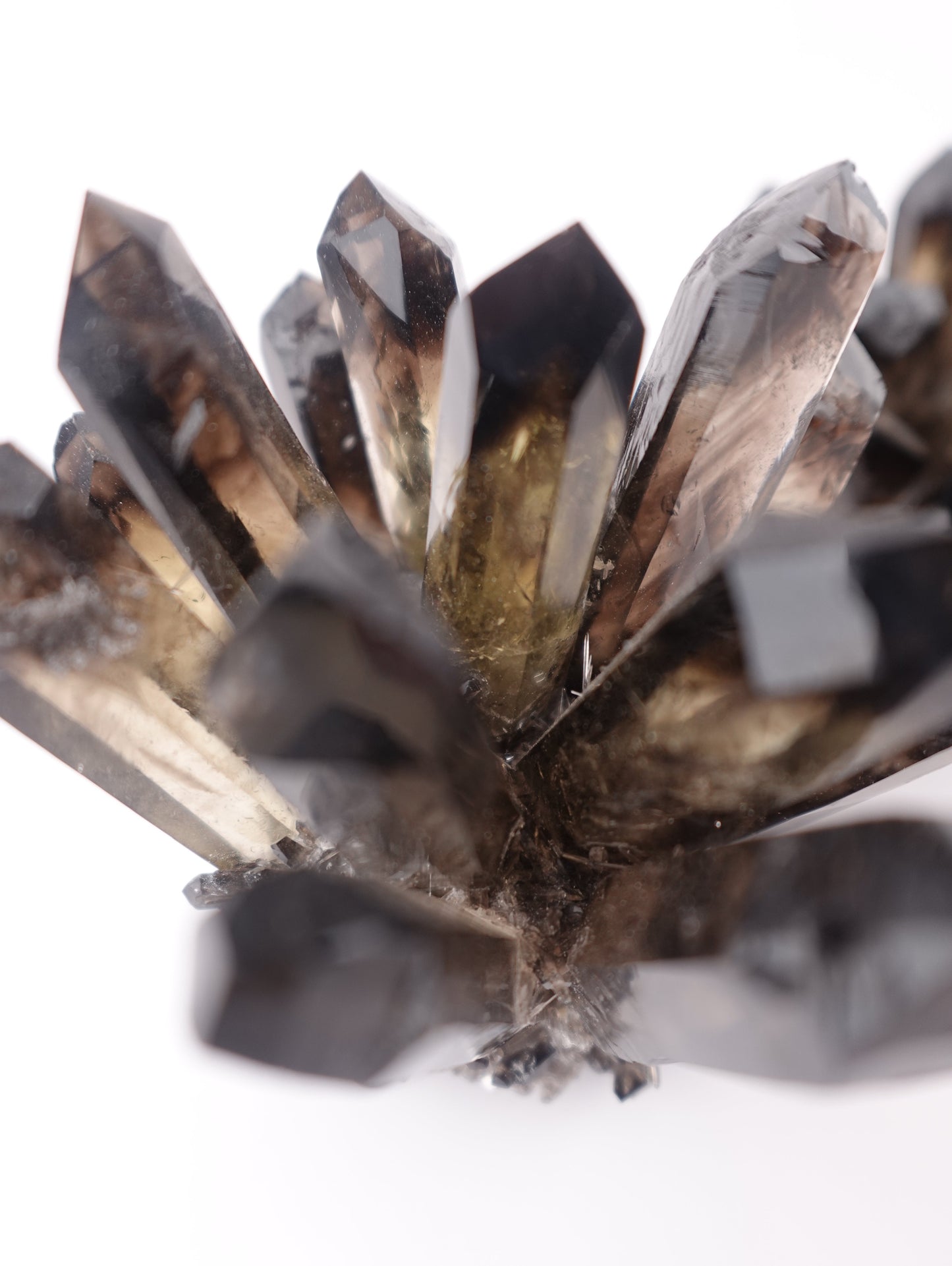 Smoky Phantom Quartz Cluster – Grounding, Transformation, and Inner Strength