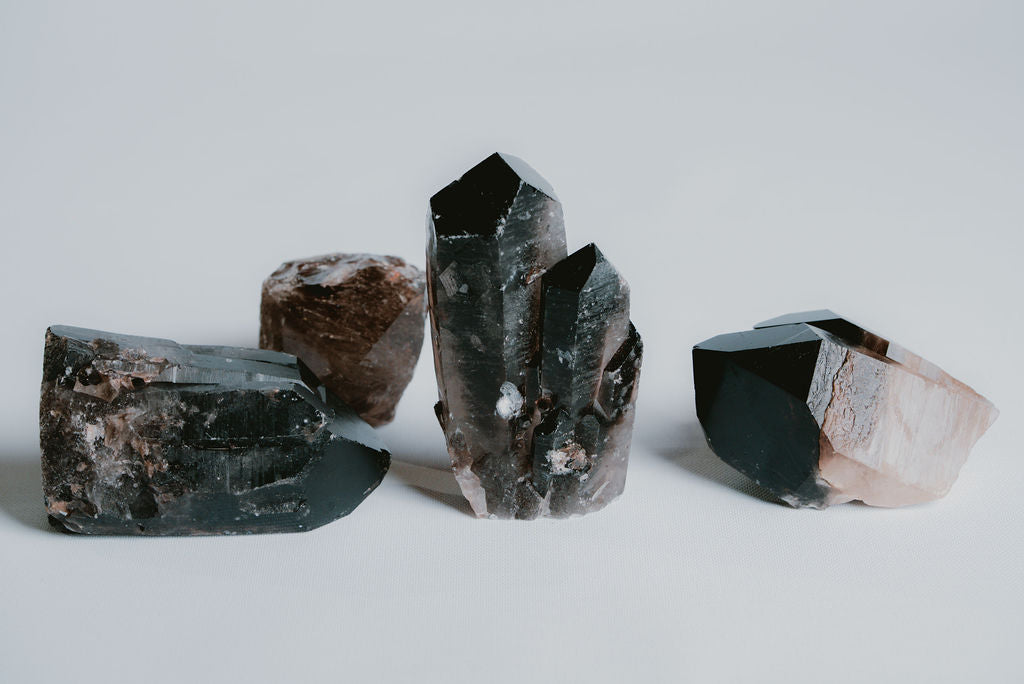 Smoky Quartz Point Raw – Raw Smoky Quartz Point for Protection, Clarity, and Grounding Energy