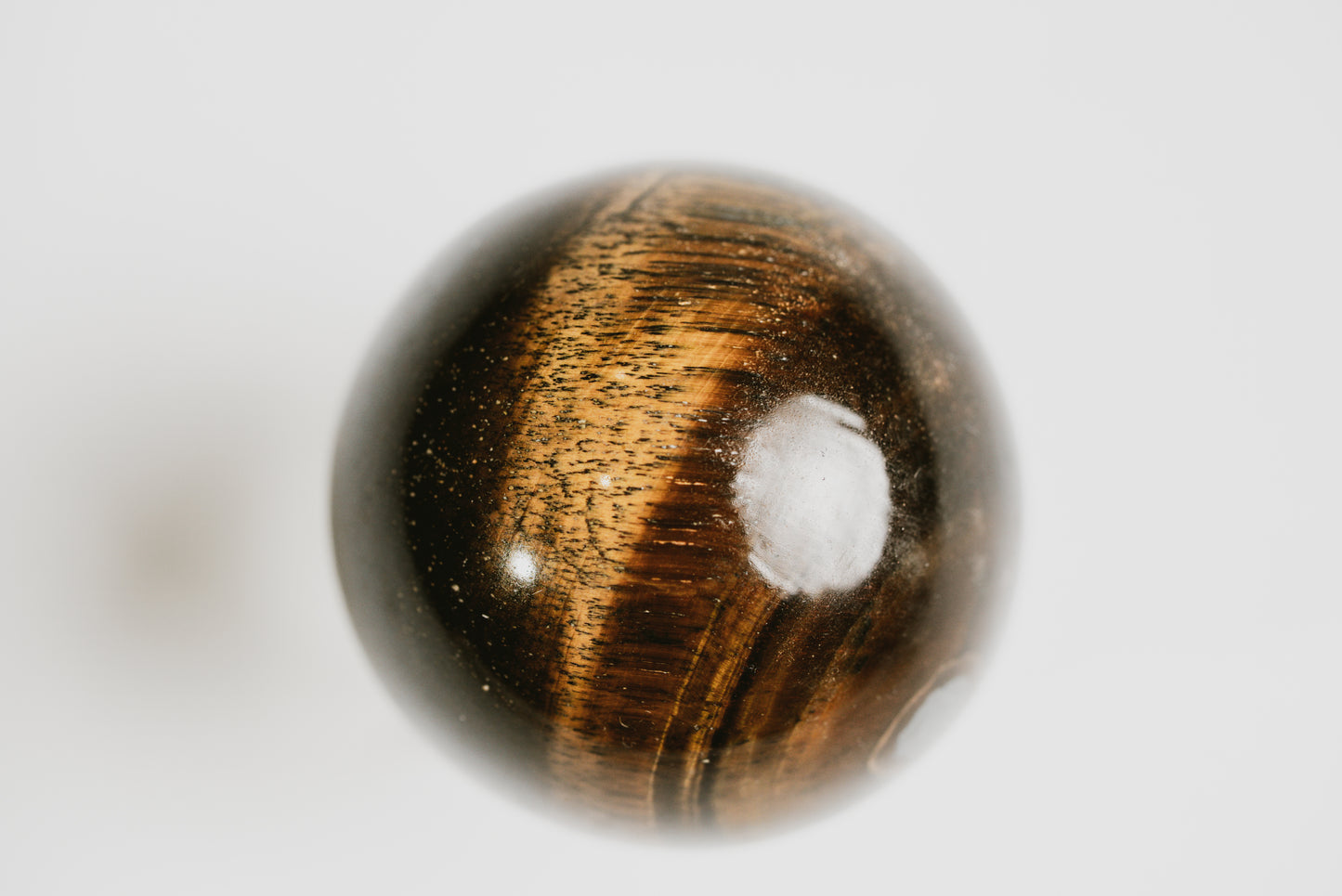 Tiger’s Eye Sphere – Decorative Tiger’s Eye Sphere for Focus, Confidence, and Protective Energy