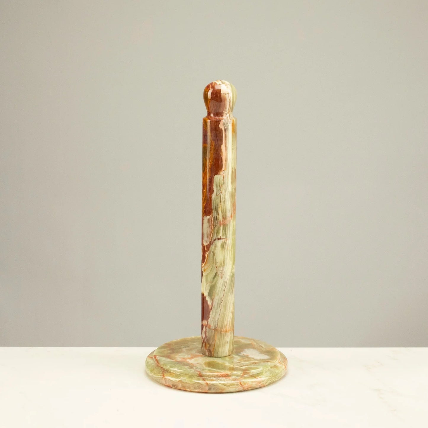 Verdant Onyx Towel Holder – Green Onyx Towel Holder for Stylish and Functional Kitchen Decor