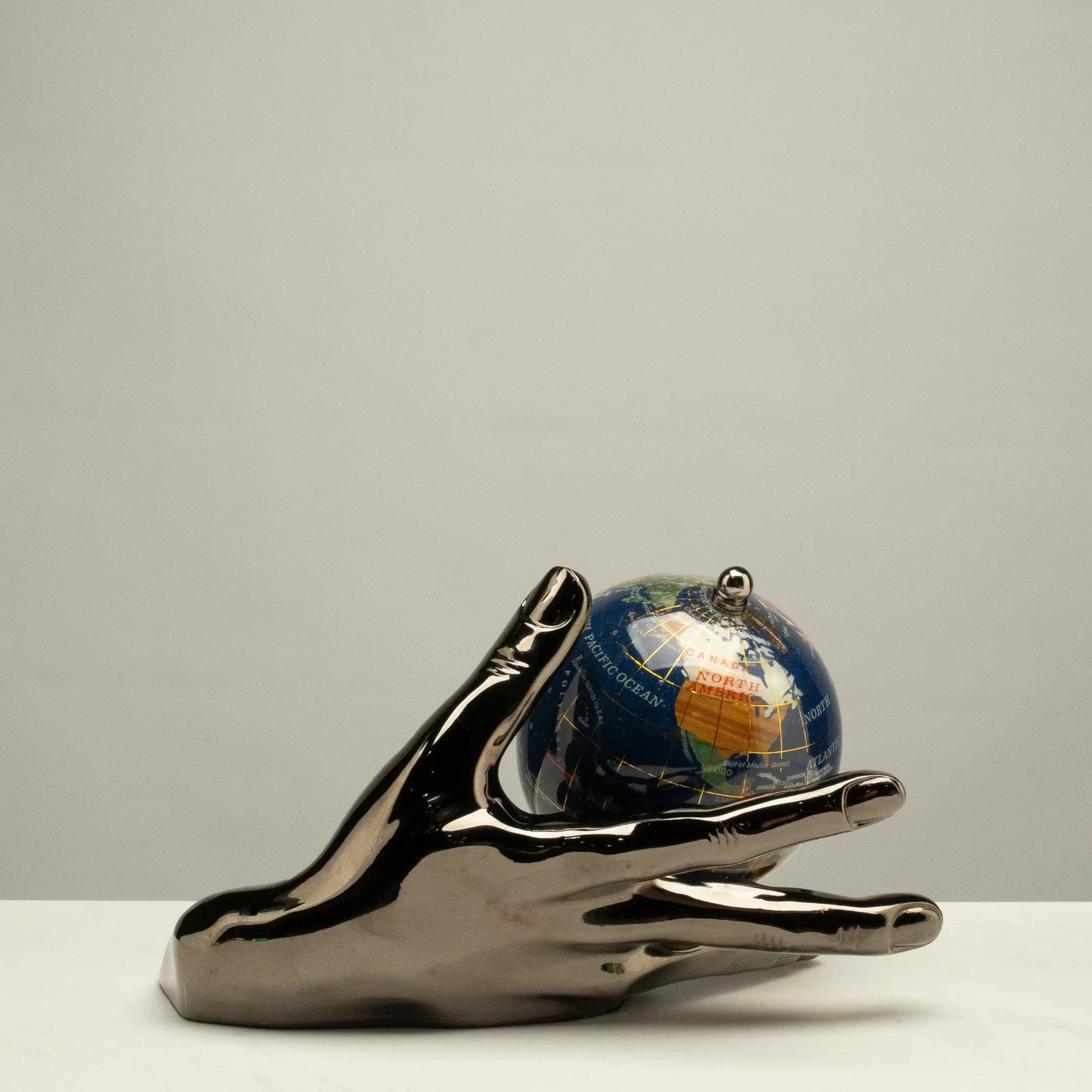 Gemstone Globe with Lapis Oceans