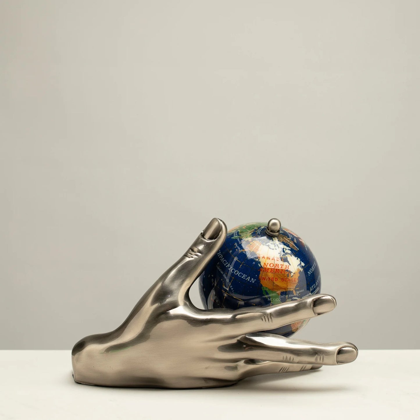 Gemstone Globe with Lapis Oceans