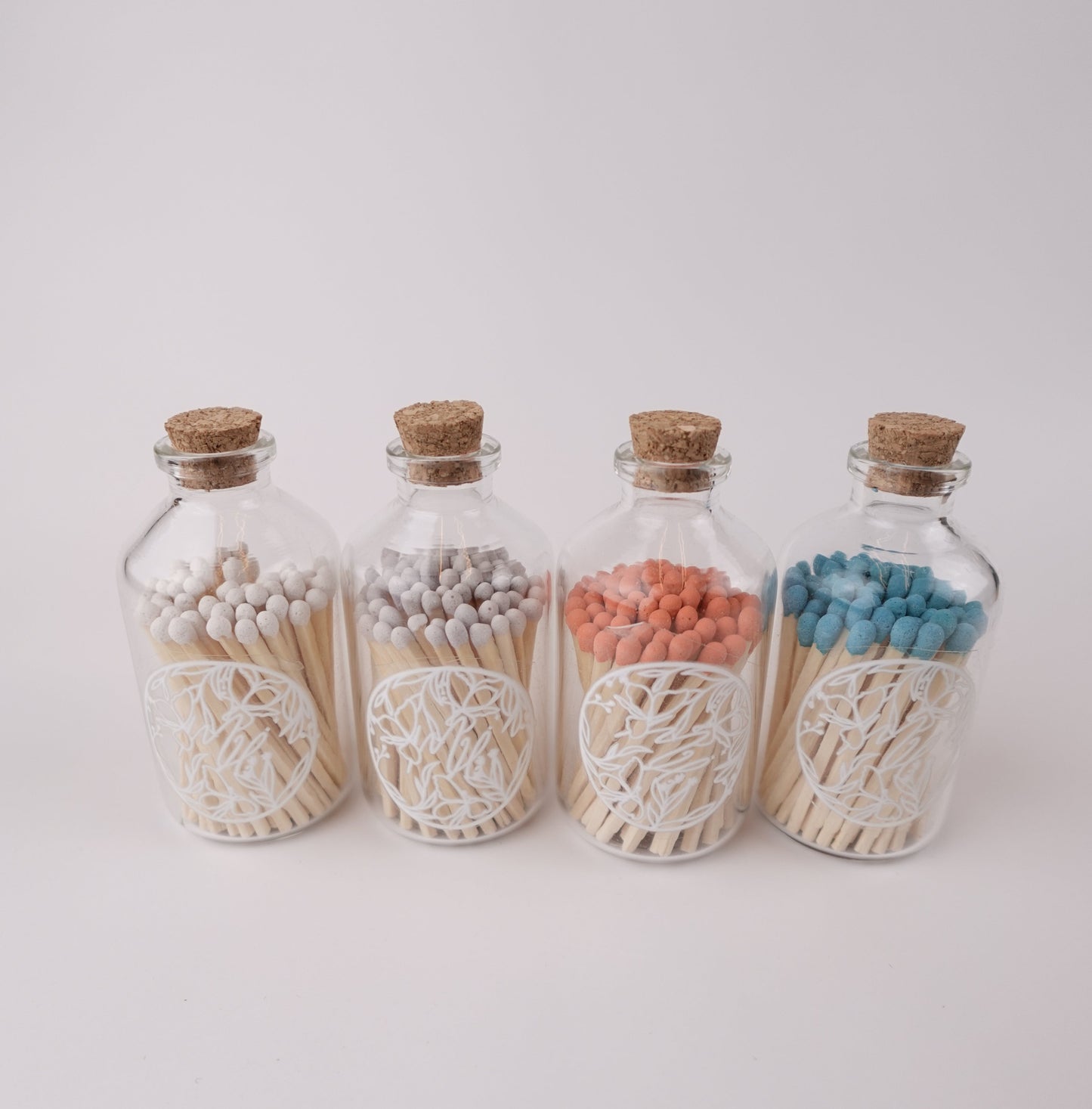 Apothecary Matches – Aspen Wood Matches in Glass Jar with Vintage Style