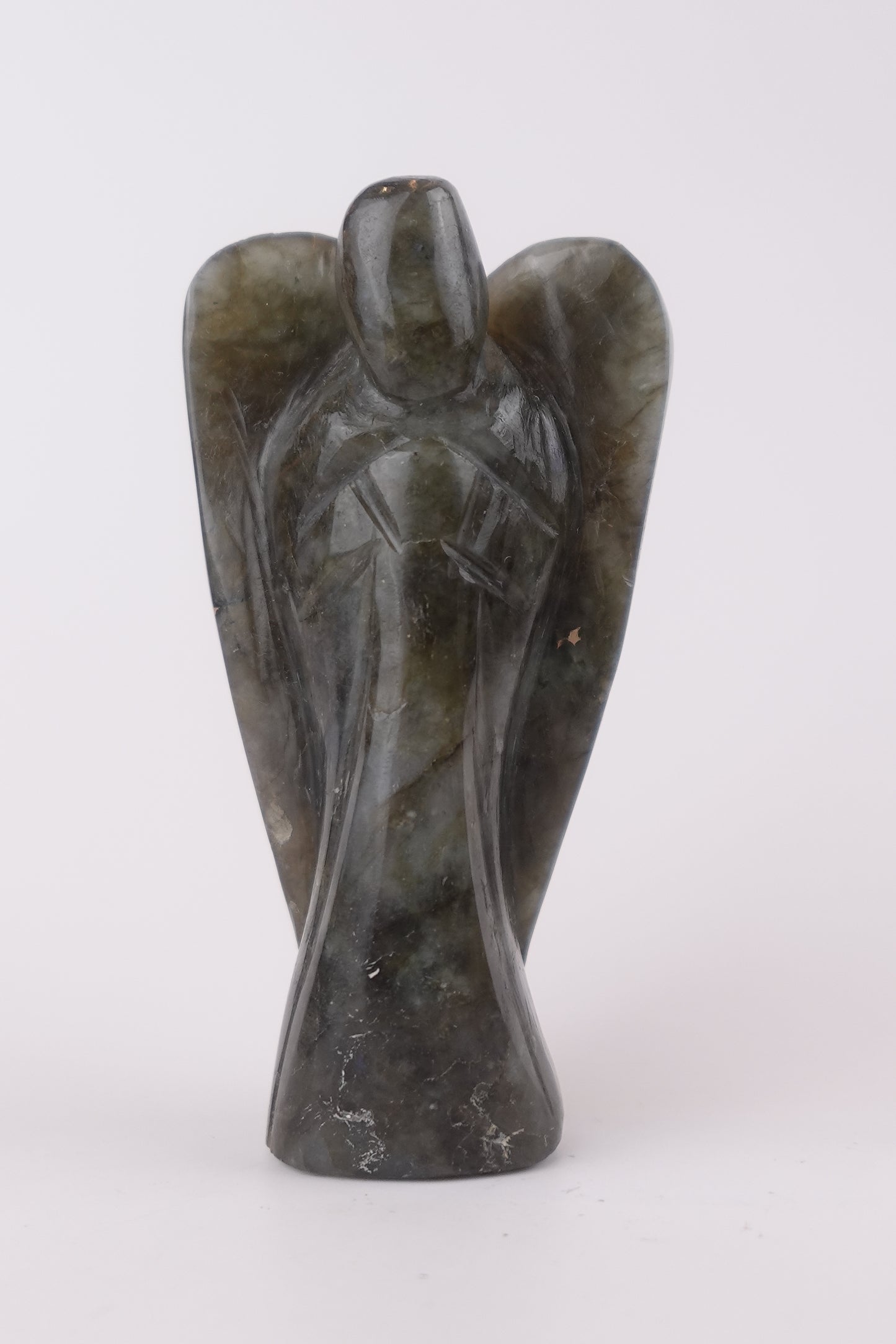 Hand Carved Natural Green Jade angels-Green Jade Angels for Peace and Emotional Healing