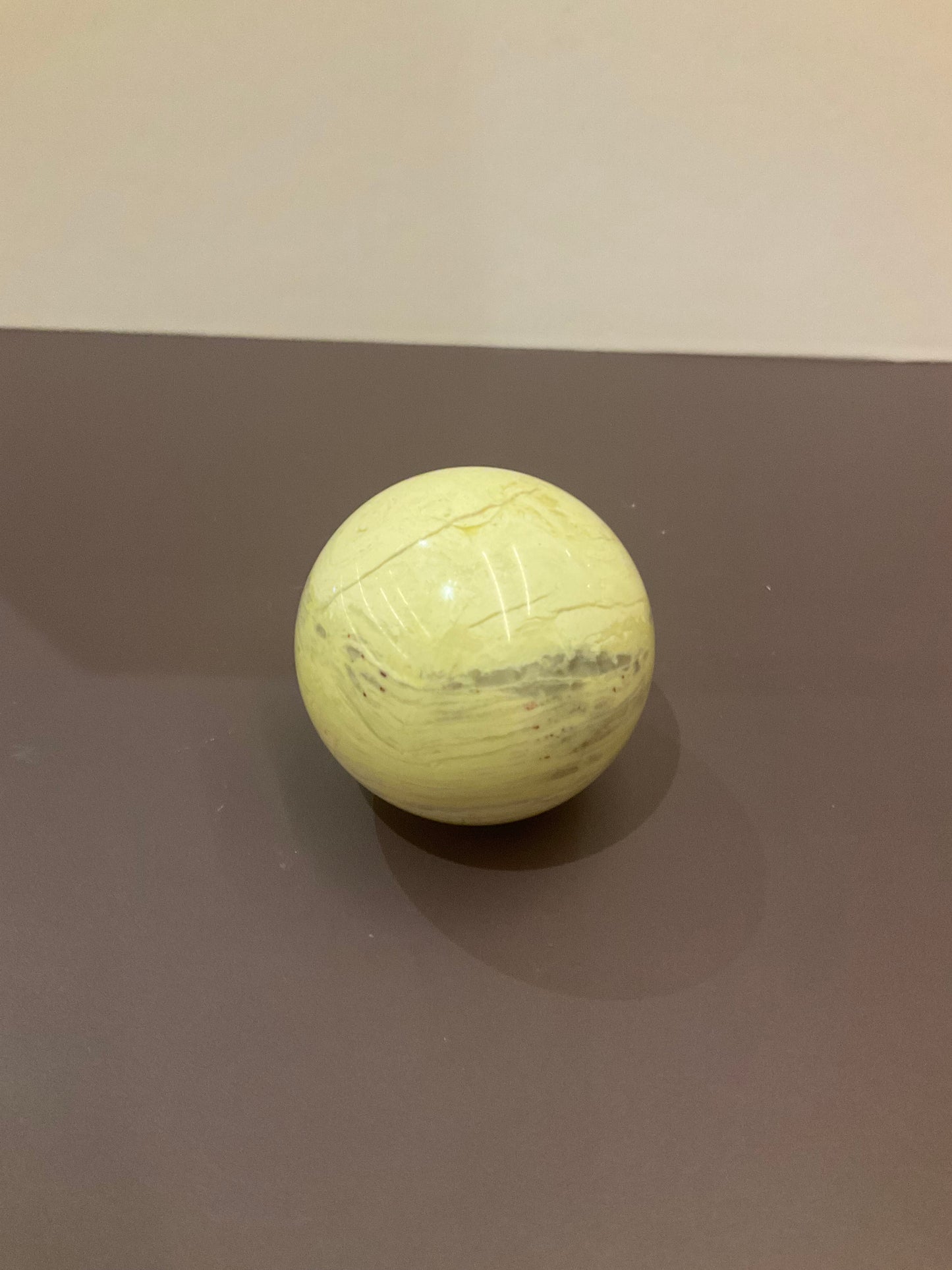 Serpentine Sphere – Decorative Serpentine Sphere for Emotional Stability and Earth Connection