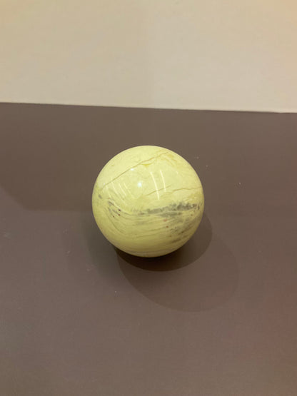 Serpentine Sphere – Decorative Serpentine Sphere for Emotional Stability and Earth Connection