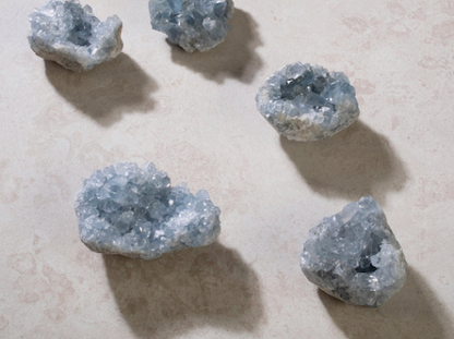 Celestite Crystal Geode – Natural Celestite Geode for Calm and Elegant Spaces