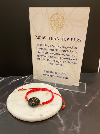 Medium Orgonite Bracelet "Runa Amor" – Emotional Connection and Energetic Protection