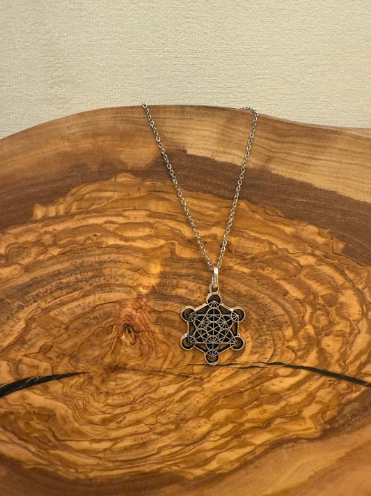 Metatron's Cube Silver Pendant