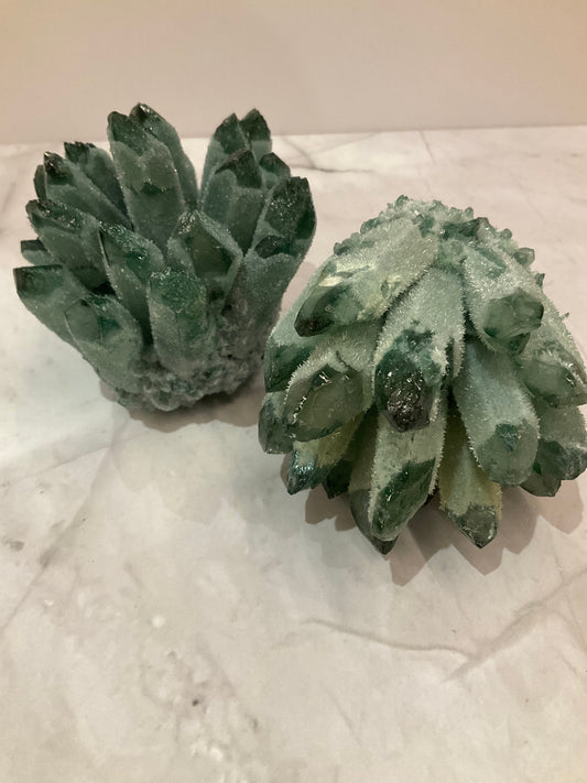 Green Phantom Quartz Cluster Medium