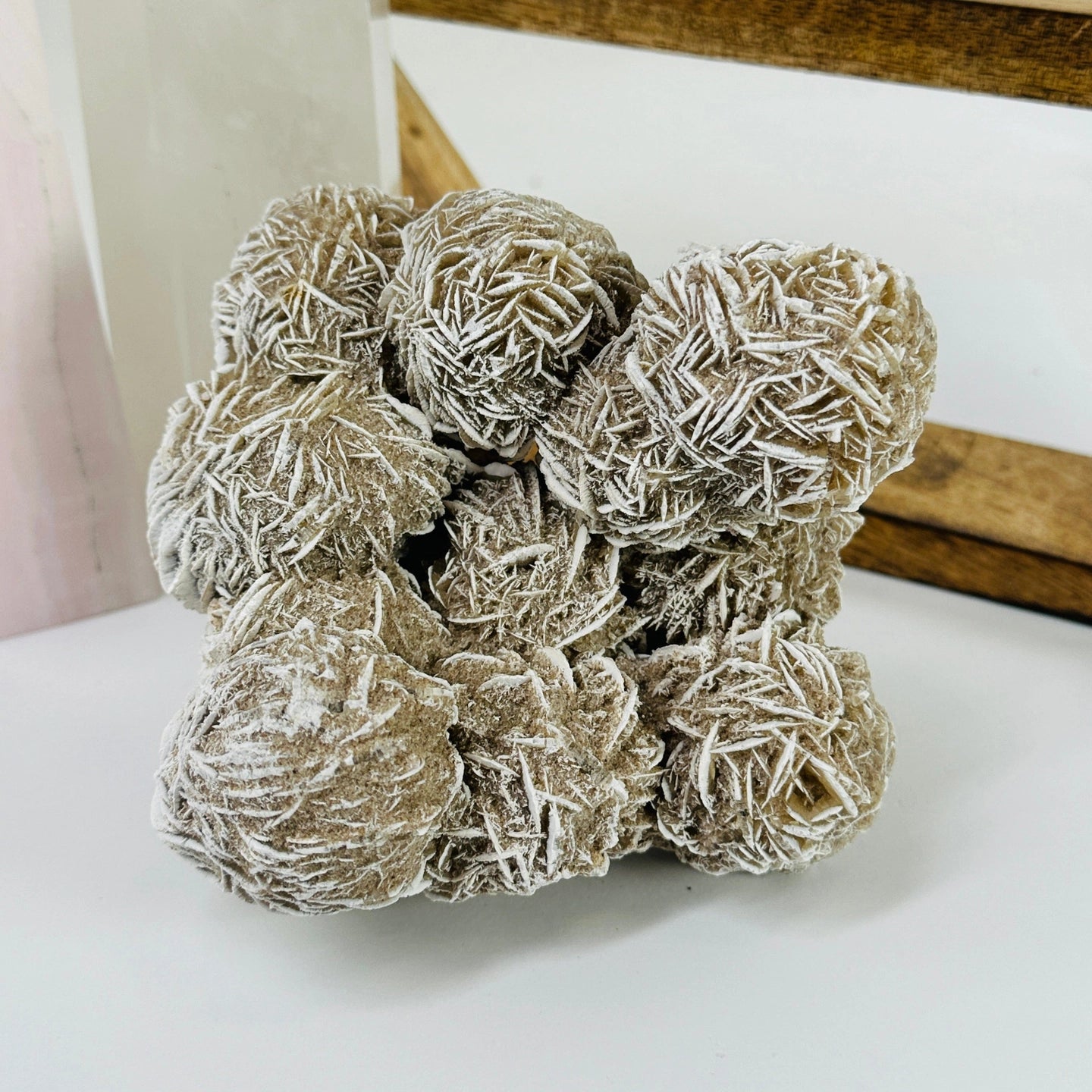 Sahara Bloom – Desert Rose Gypsum Cluster for Grounding and Mental Clarity
