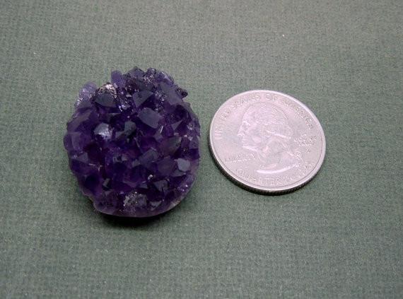 Tranquil Edge – Flat Back Amethyst Cluster for Peace and Clarity