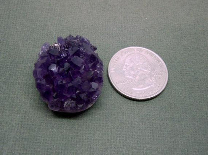Tranquil Edge – Flat Back Amethyst Cluster for Peace and Clarity