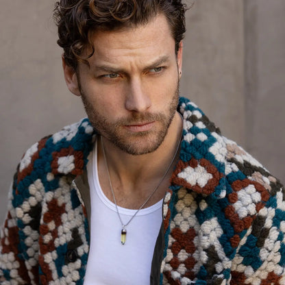 925 Sterling Silver Lemon Quartz Point Pendant Necklace (Limited Edition)