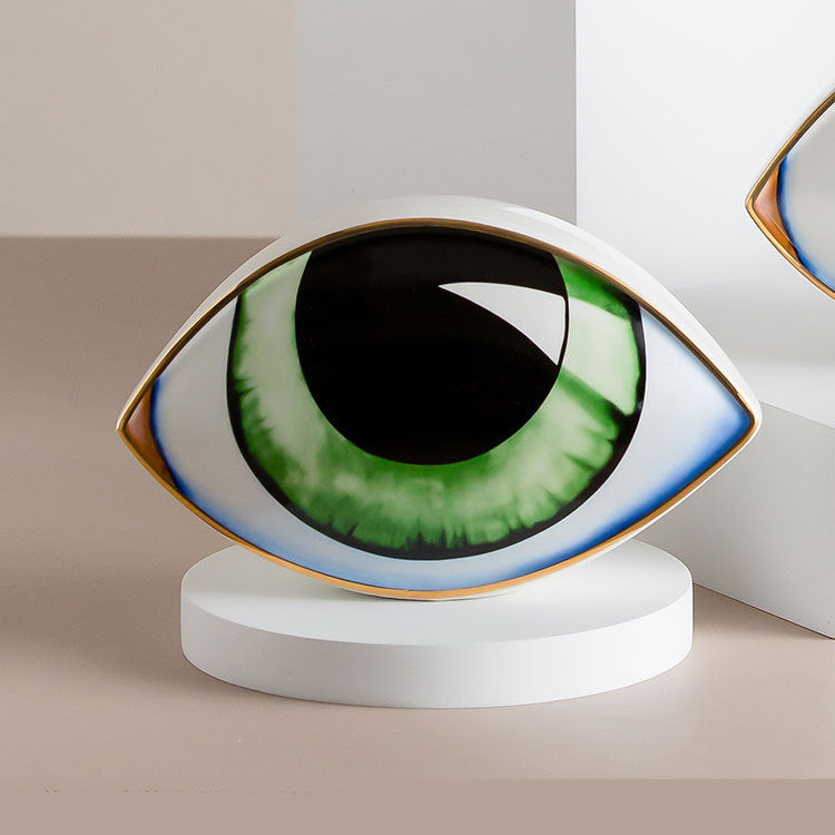 Lucky Eye Ceramic Statue with Magnetic Gift Box (Set of 3)