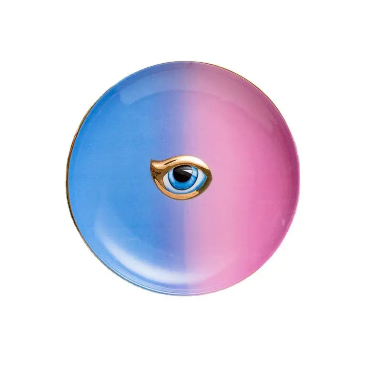 Powerful Aura Energy Evil Eye Round Dish