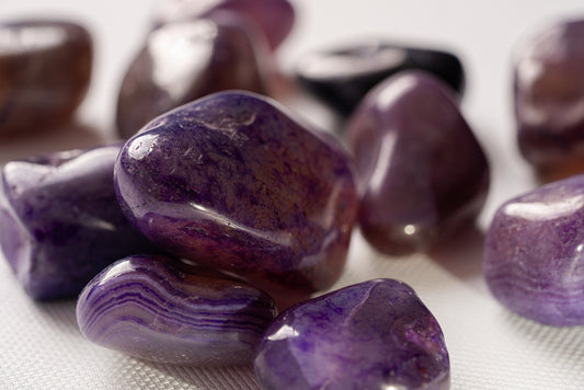 Amethyst Palm Stone – Palm Stone Crystal for Calm and Clarity